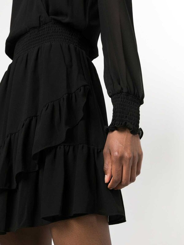 MICHAEL KORS buy online Solid ruffle dress