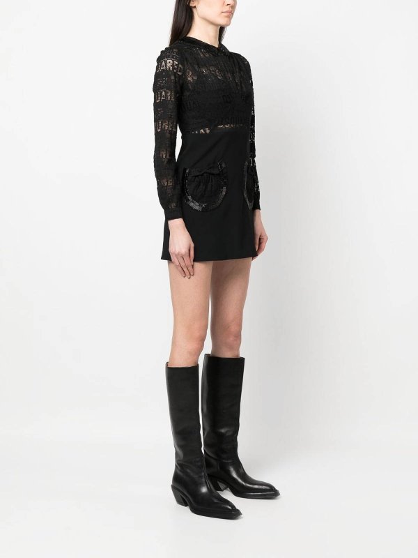 The Best Shops DSQUARED2: ショートドレス - ショートドレス - 黒