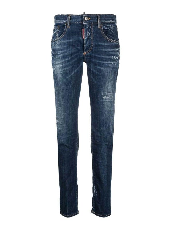 DSQUARED2: straight leg jeans - Jeans