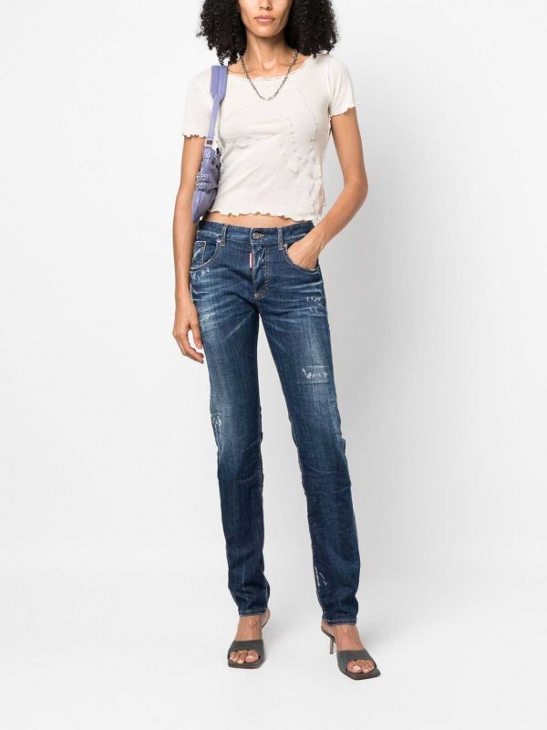 DSQUARED2: straight leg jeans online - Jeans