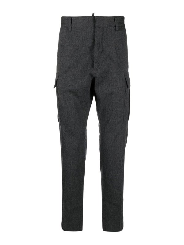 DSQUARED2: Pantalones casual - Pantalón Casual - Gris
