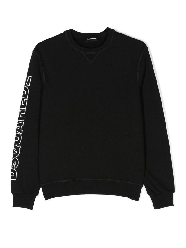 DSQUARED2: Sudaderas y suéteres - Sudadera - Negro