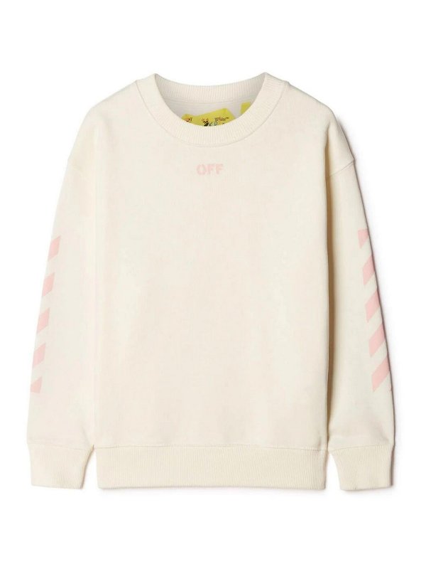 OFF-WHITE: Sudaderas y suéteres - Sudadera - Crema