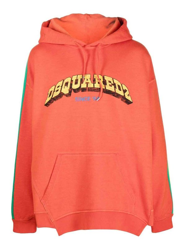 DSQUARED2: Sudaderas y suéteres - Sudadera - Rojo