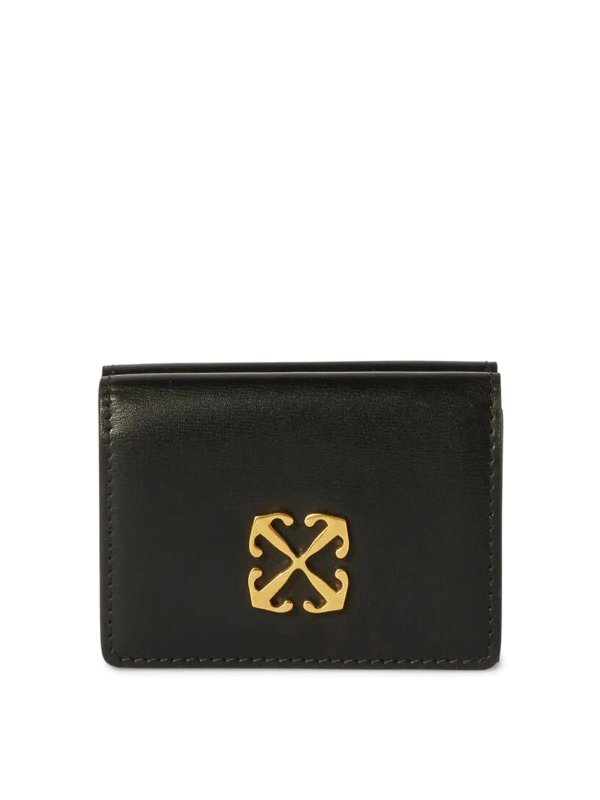 OFF-WHITE: wallets & purses - Black Wallet