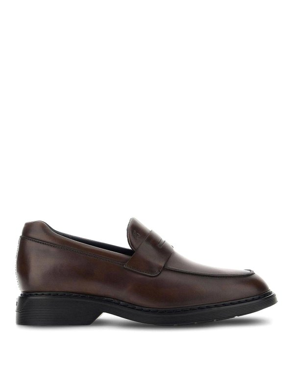 HOGAN: Loafers & Slippers - Leather loafers