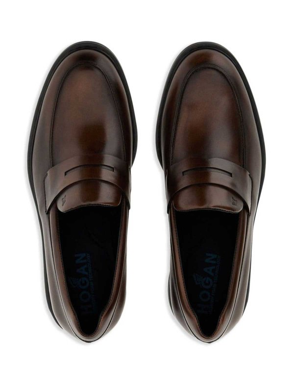 Leather loafers shop online: HOGAN