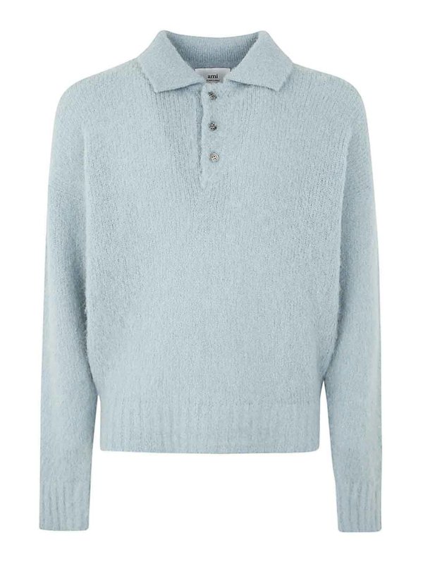 AMI PARIS: t-shirts - Hairy light polo