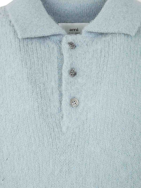 The Best Shops AMI PARIS: t-shirts - Hairy light polo