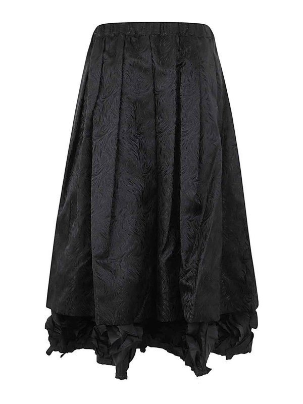 COMME DES GARCONS: ニーレングススカート＆ミディ丈 online - 膝丈/ミディスカート - 黒