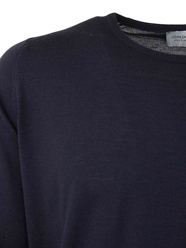 The Best Shops JOHN SMEDLEY: クルーネック - クルーネック - ブルー