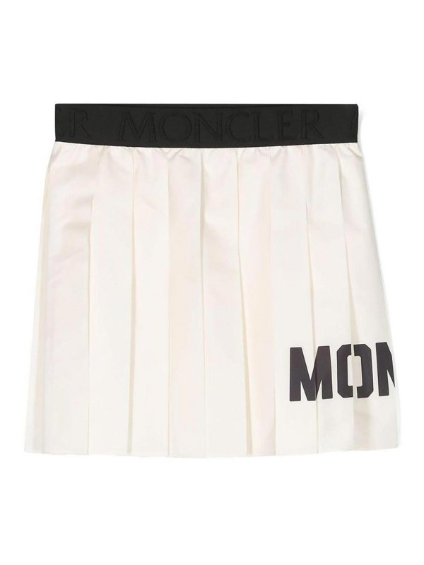 MONCLER JR: ニーレングススカート＆ミディ丈 online - 膝丈/ミディスカート - 白