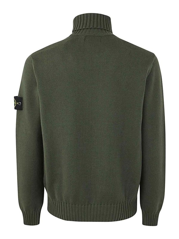 STONE ISLAND: Col roulé & Col polo online - Pull Col Roulé - Vert