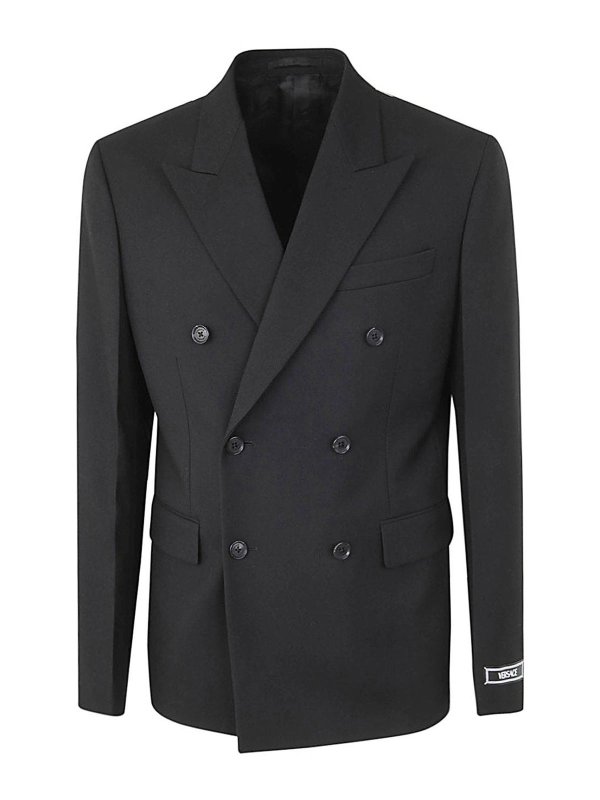 VERSACE: カジュアルジャケット - カジュアルジャケット - 黒