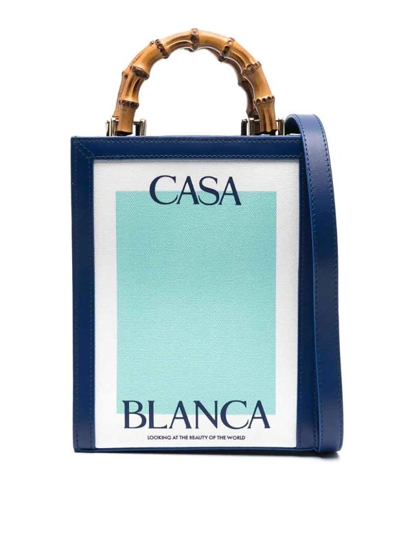 CASABLANCA: totes bags - Mini house tote