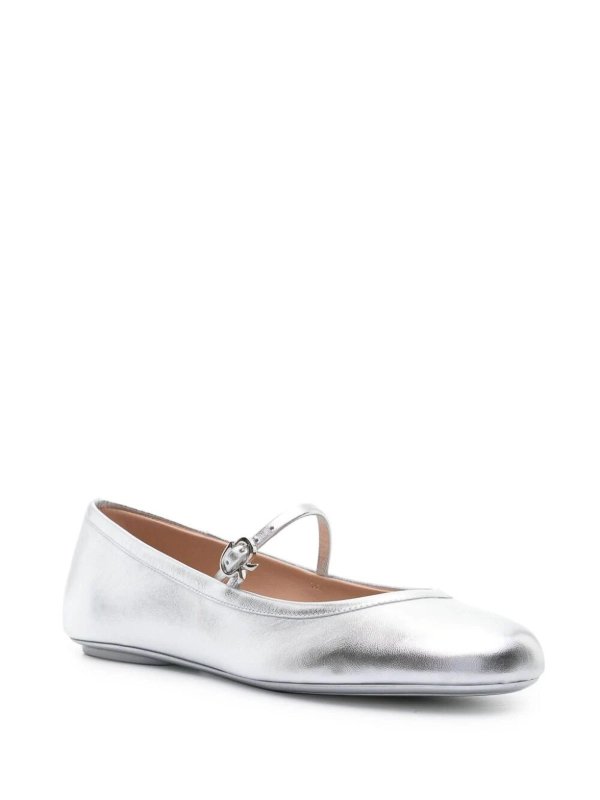 Gianvito Rossi: flat shoes online - Nappa silk ballerinas