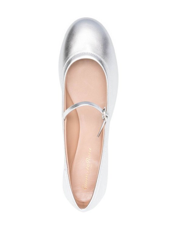 Nappa silk ballerinas shop online: Gianvito Rossi