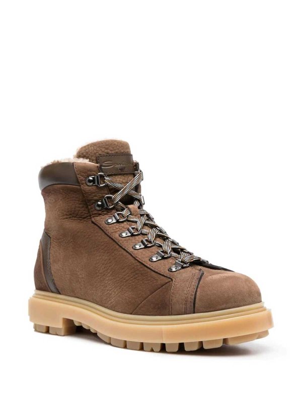 SANTONI: ブーティー online - アンクルブーツ - ブラウン