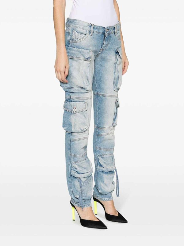 The Best Shops The Attico: bootcut jeans - Washed denim jeans