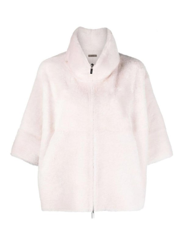 PESERICO: ショートコート - ショートコート - ベージュ