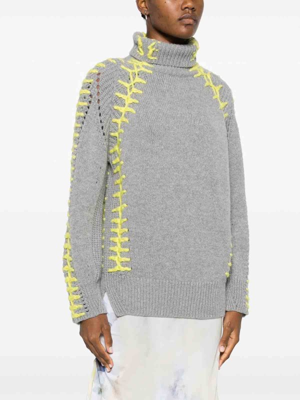 ERMANNO SCERVINO: Pull col rond online - Pull Col Rond - Gris