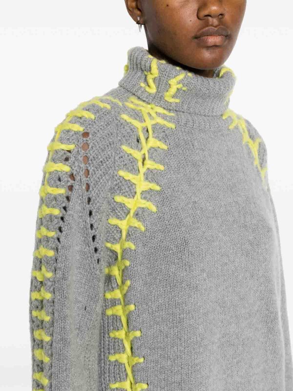 The Best Shops ERMANNO SCERVINO: Pull col rond - Pull Col Rond - Gris