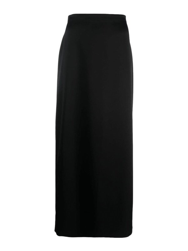 LANVIN: Knee length skirts & Midi - Long satin skirt