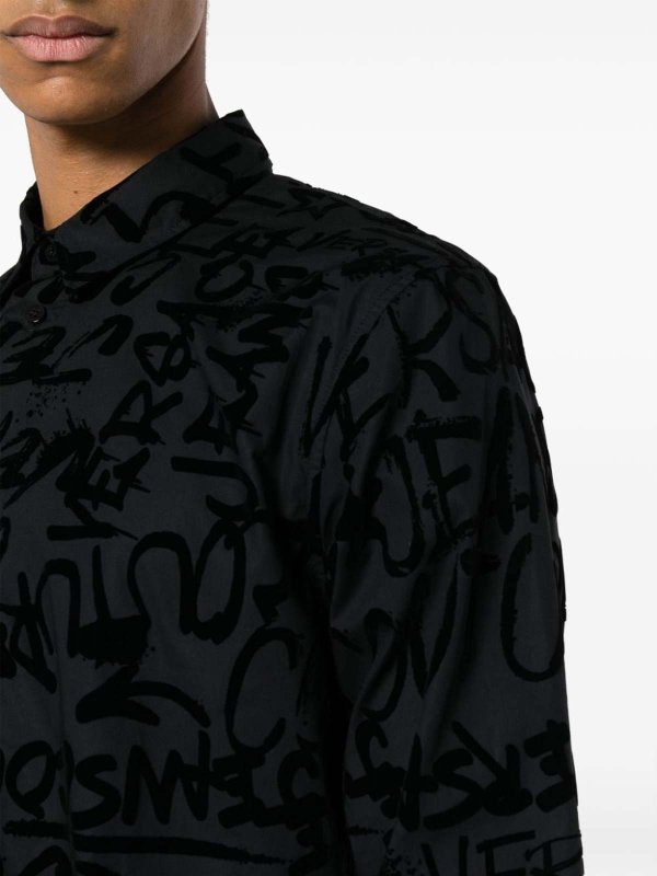 シャツ - 黒 shop online: VERSACE JEANS