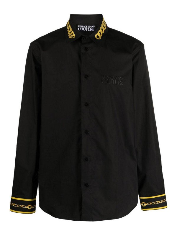 Versace Jeans Couture: シャツ - シャツ - 黒