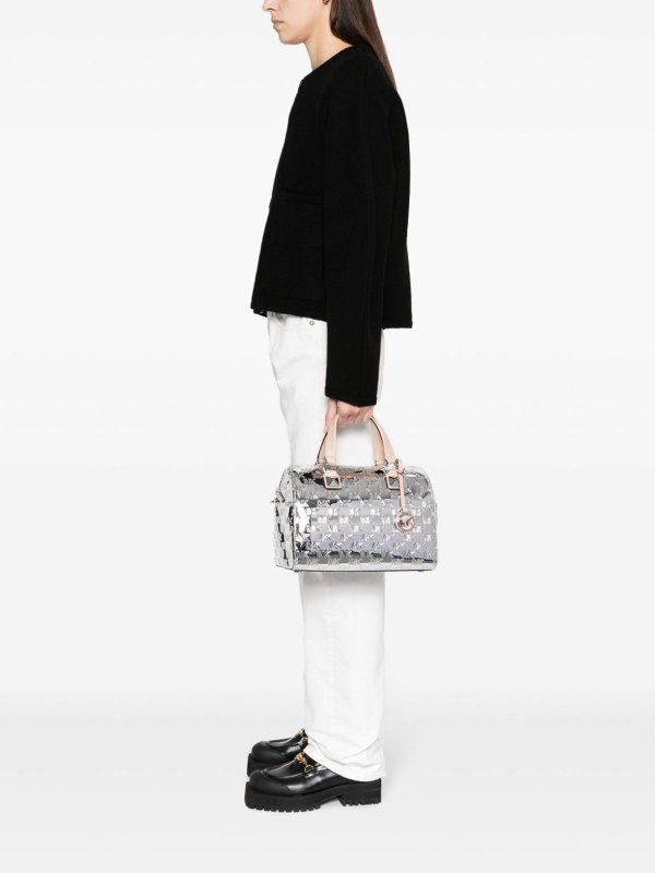 MICHAEL KORS: cross body bags online - Embossed logo print bag