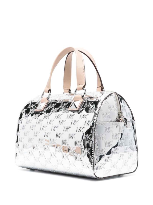 Embossed logo print bag shop online: MICHAEL KORS