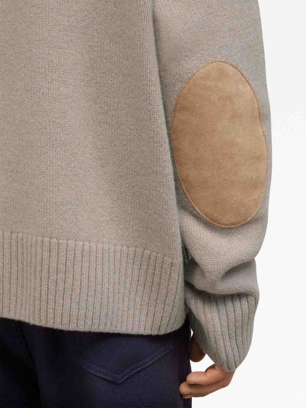 AMI PARIS: Col en V online - Pull À Col V - Beige