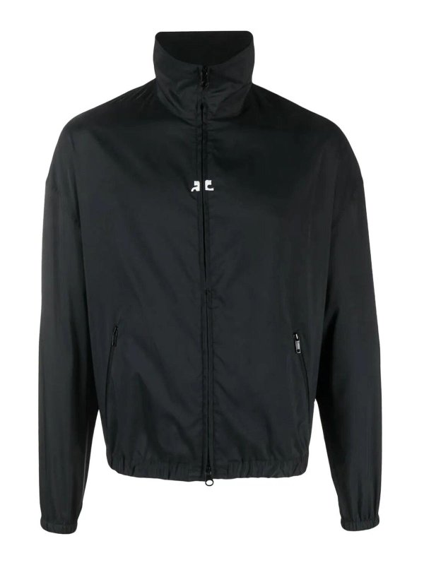 Courreges: Sweatshirts & Sweaters - Nylon trucksuit