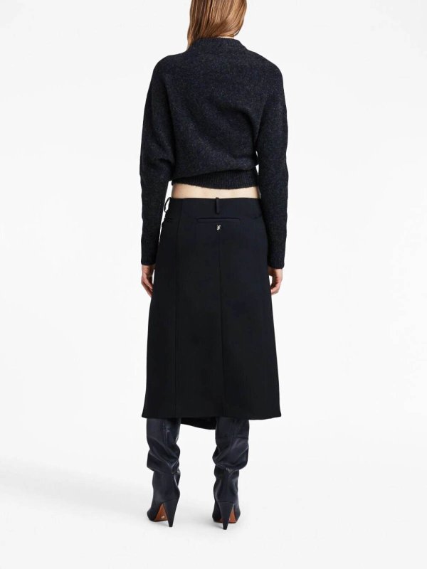 膝丈/ミディスカート - 黒 shop online: Proenza Schouler