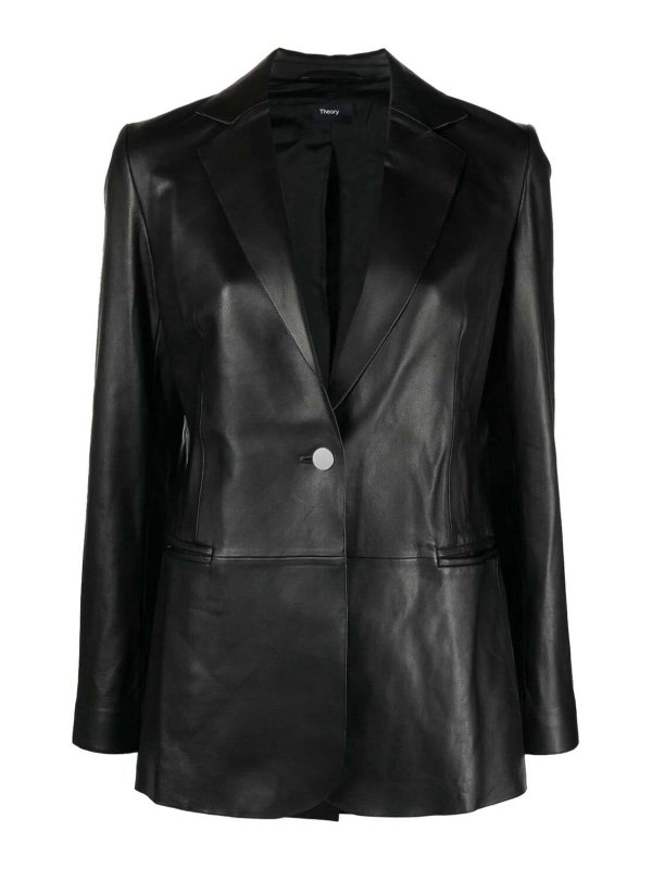 Theory: casual jackets - Leather jacket