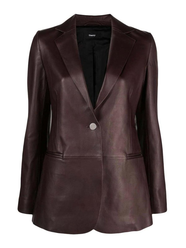 Theory: casual jackets - Leather jacket