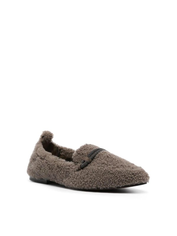 BRUNELLO CUCINELLI: Loafers & Slippers online - Shearling loafer