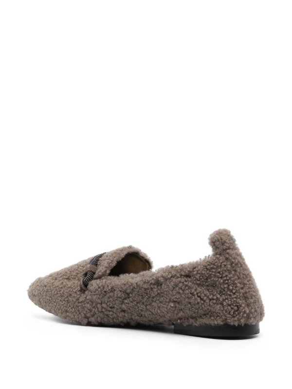 Shearling loafer shop online: BRUNELLO CUCINELLI