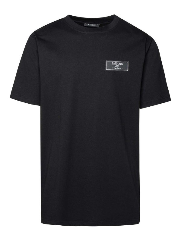 Balmain: t-shirts - Mini logo t-shirt