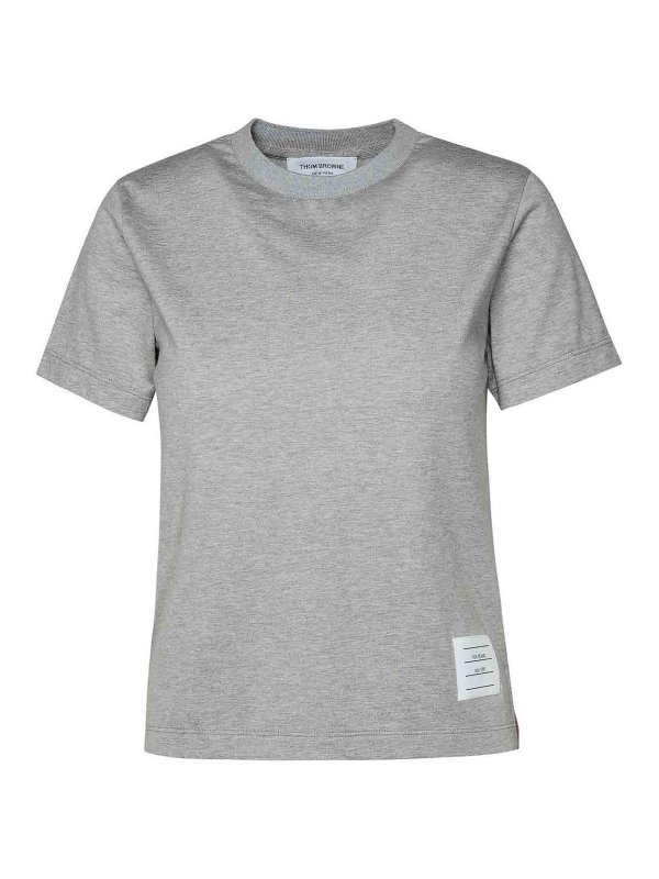 THOM BROWNE: T-shirts - T-Shirt - Gris