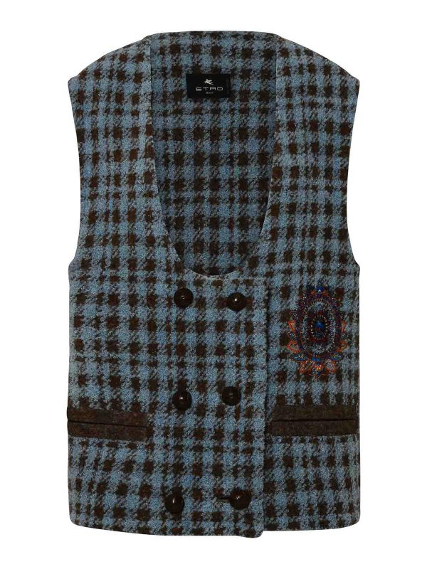 ETRO: Westen - Weste - Hellblau