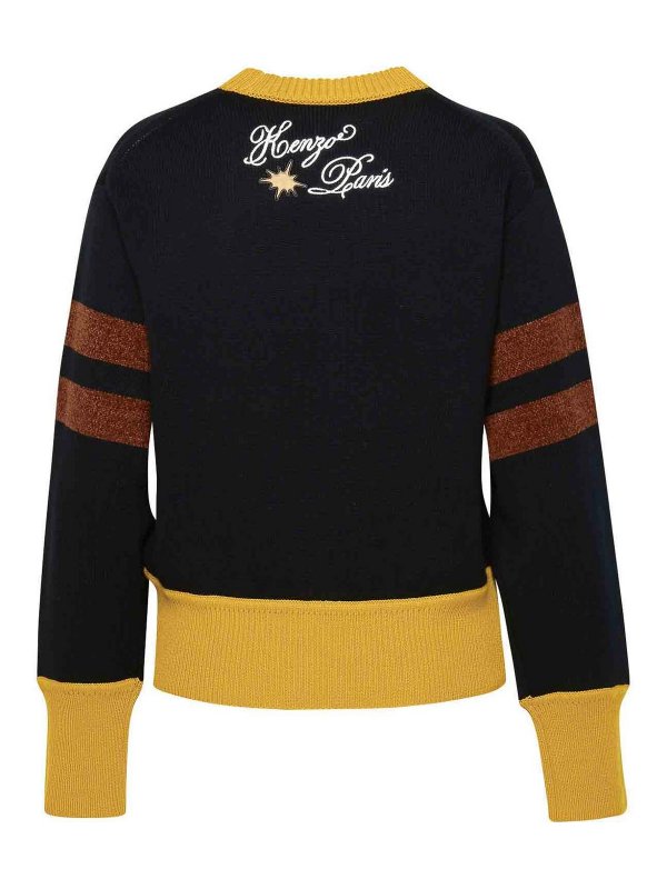 KENZO: U-Boot-Ausschnitt online - U-Boot-Pullover - Schwarz