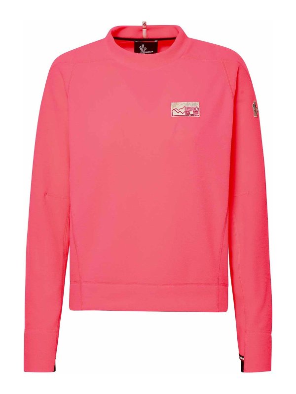 MONCLER: Sweatshirts & Sweaters - Logo sweatshirt