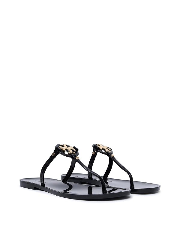 TORY BURCH: Chanclas de playa online - Chanclas - Negro