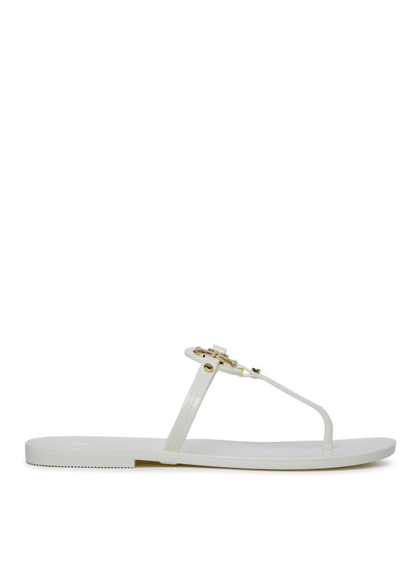 TORY BURCH: Chanclas de playa - Chanclas - Crema