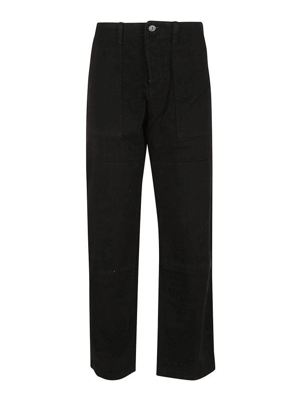 Marcelo Burlon: Tailored & Formal trousers - Cross cotton straight pants