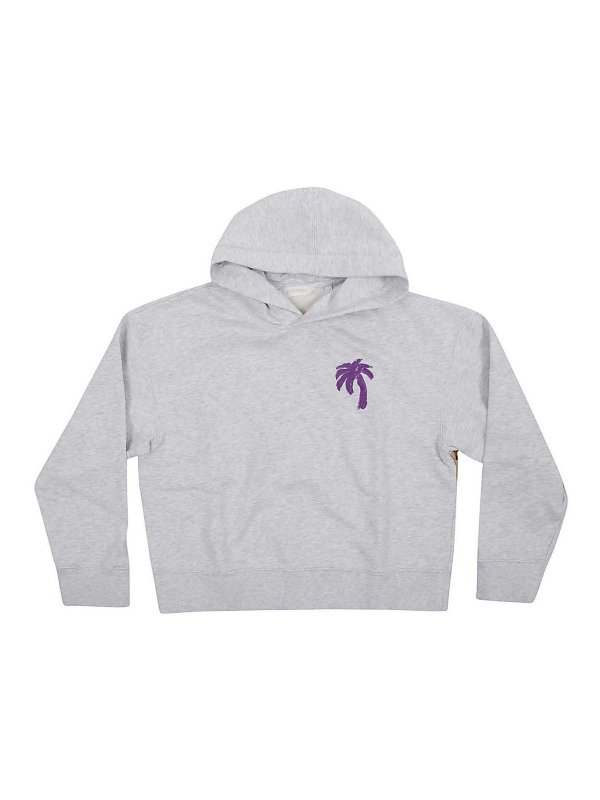 Palm Angels: Sudaderas y suéteres - Sudadera - Gris