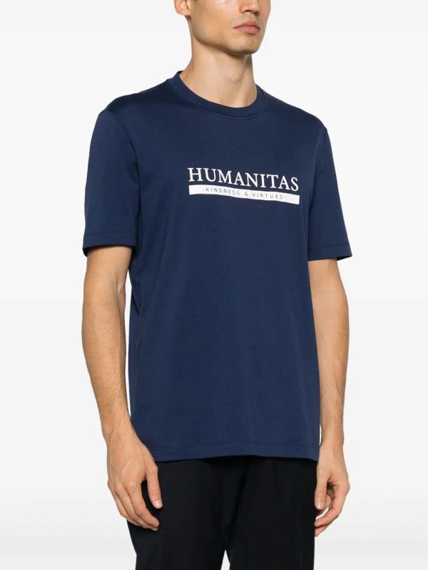 Brunello Cucinelli T-shirt - Blue - Men|M0T718462CEB42
