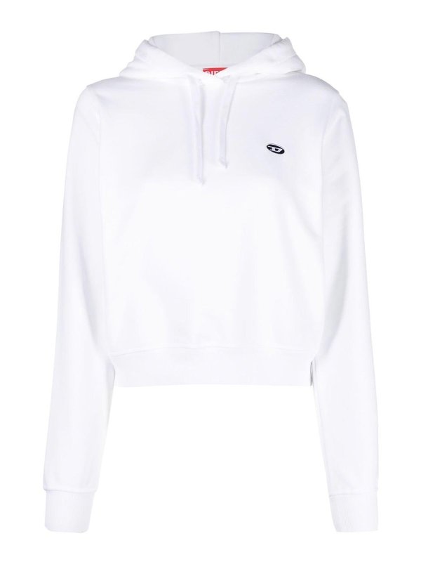 DIESEL: Sudaderas y suéteres - Sudadera - Blanco