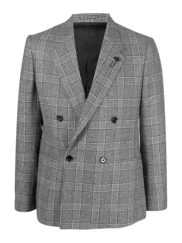 LARDINI: blazers - `kosmo` double-breasted blazer